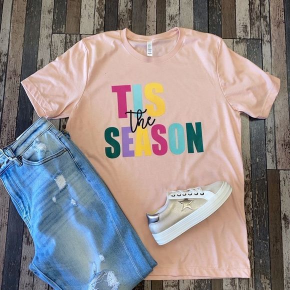Tis the Season Block Tee - Picture 1 of 1